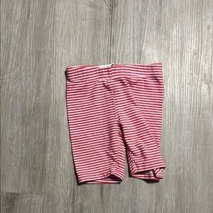 4/$20 Carters Red and White Striped Shorts